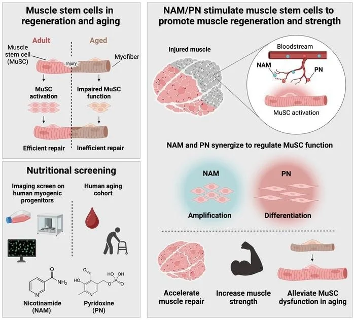 The Role of Nicotinamide and Pyridoxine in Muscle Health